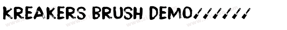 Kreakers Brush Demo字体转换